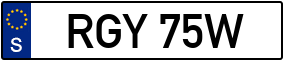 Trailer License Plate